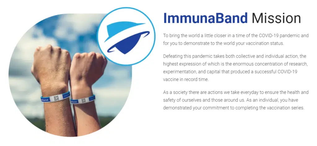 ImmunaBand Mission