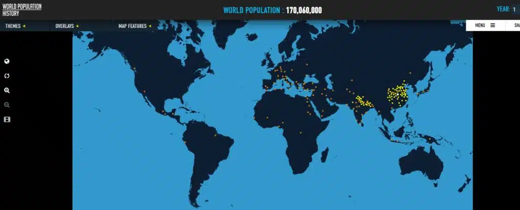 World population of 176 million relating to the sixth trumpet judgment